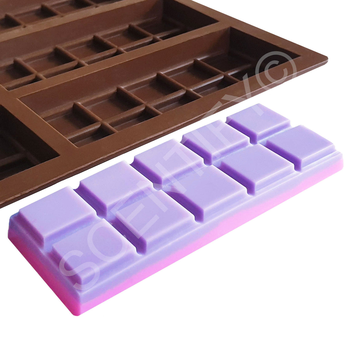 6 x 10 Snap Bar Silicone Mould | Wax Melts | SCENTIFY Ltd