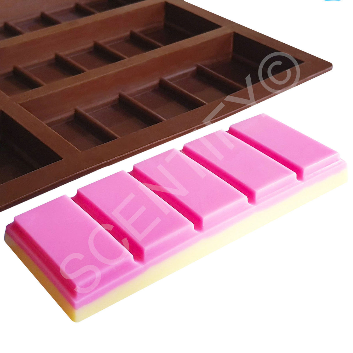 6 x 5 Snap Bar Silicone Mould | Wax Melts | SCENTIFY Ltd