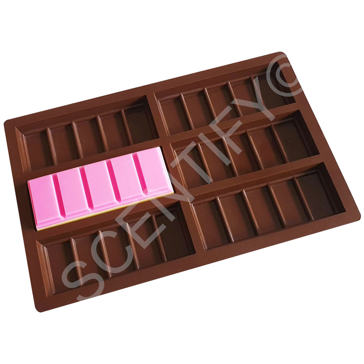6 x 5 Snap Bar Silicone Mould | Wax Melts | SCENTIFY Ltd