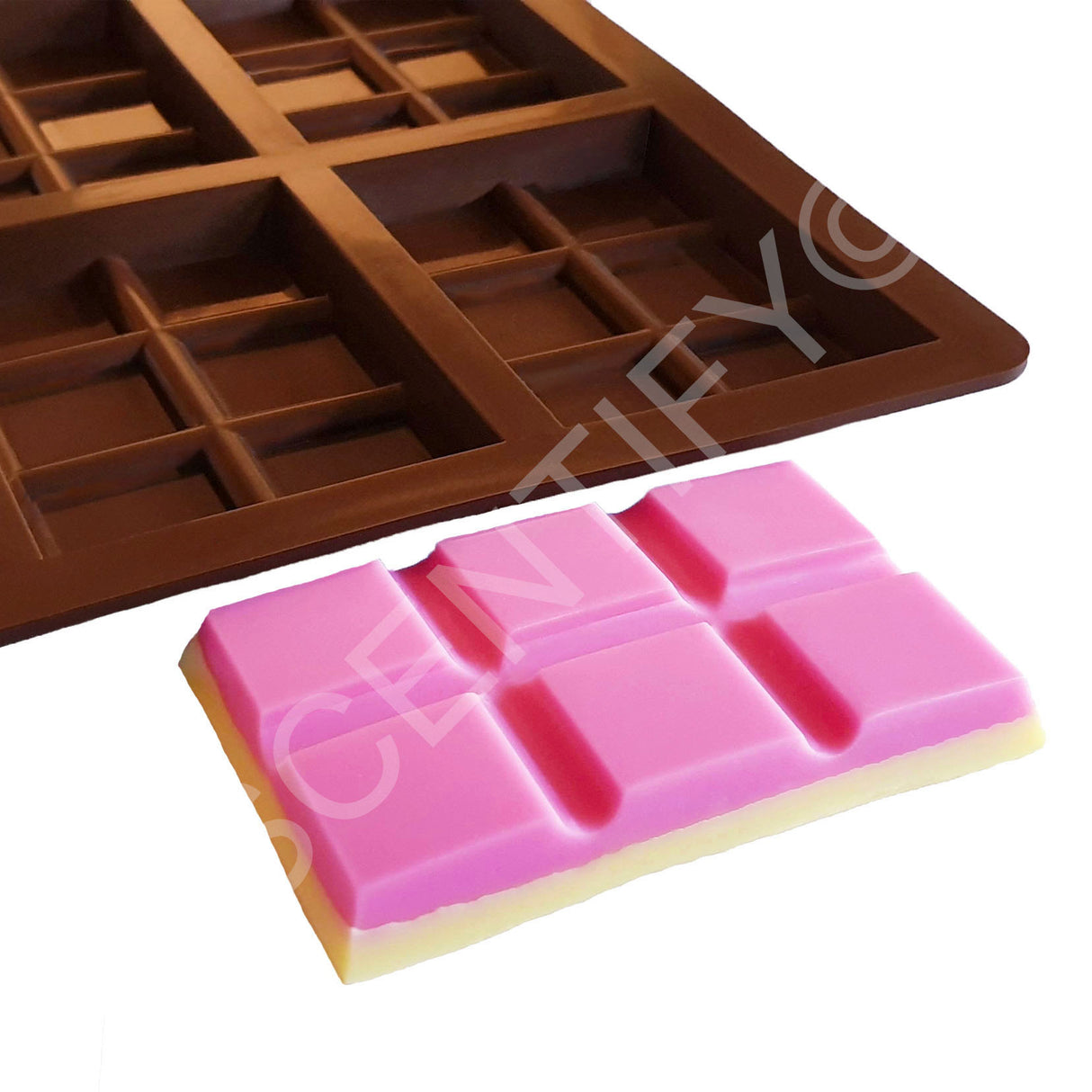 8 x 6 Snap Bar Silicone Mould | Wax Melts | SCENTIFY Ltd