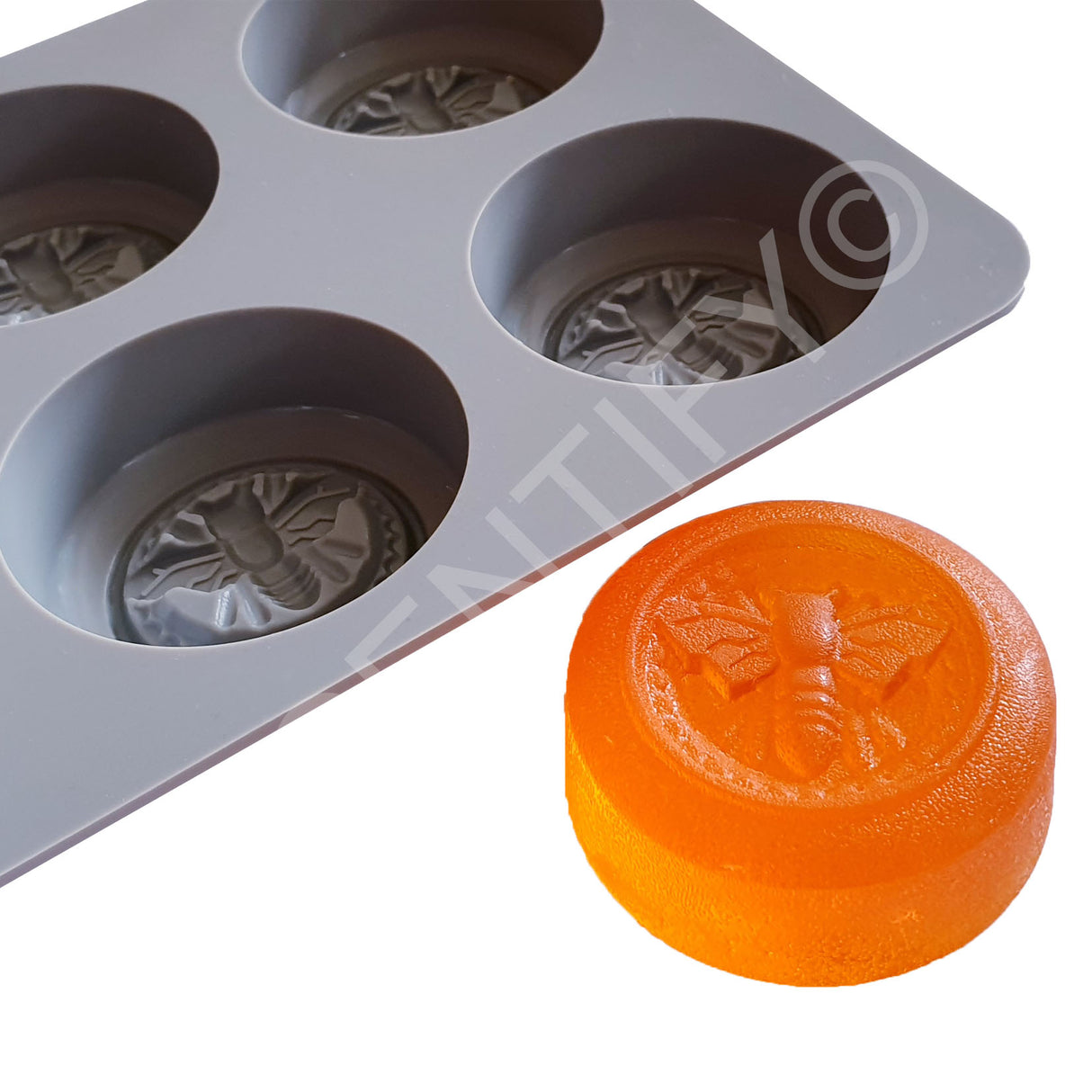 Circular Bee Silicone Mould | Wax Melts | SCENTIFY Ltd