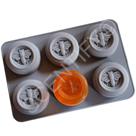 Circular Bee Silicone Mould | Wax Melts | SCENTIFY Ltd