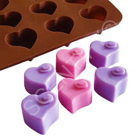 Heart Swirl Silicone Mould | Wax Melts | SCENTIFY Ltd