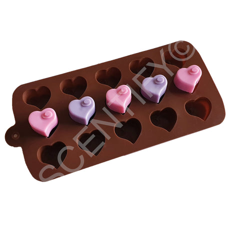Heart Swirl Silicone Mould | Wax Melts | SCENTIFY Ltd