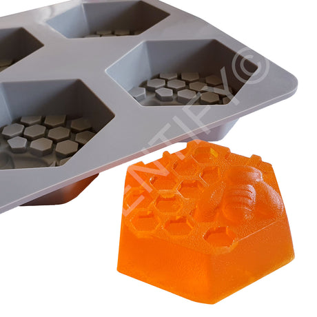 Hexagon Bee Silicone Mould | Wax Melts | SCENTIFY Ltd