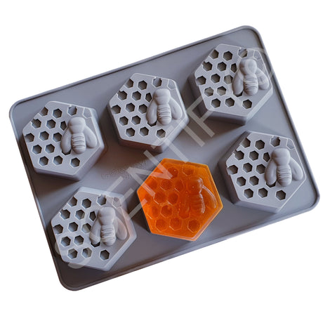 Hexagon Bee Silicone Mould | Wax Melts | SCENTIFY Ltd