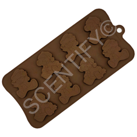 Santa Bears Silicone Mould | Wax Melts | SCENTIFY Ltd