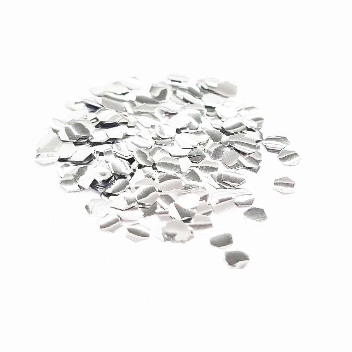 Silver Biodegradable Cosmetic Glitter | Chunky | Truly Personal | Wax Melt Bath Bombs Soap