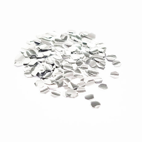 Silver Biodegradable Cosmetic Glitter | Chunky | Truly Personal | Wax Melt Bath Bombs Soap