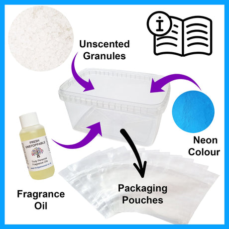 Simmering Granules Starter Kit (Neon) | Truly Personal | Candle Making Supplies
