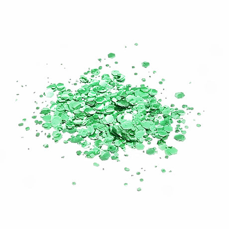 Spring Green Biodegradable Cosmetic Glitter | Mix | Truly Personal | Wax Melt Bath Bombs Soap