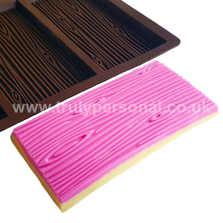 Wood Grain Bar Silicone Mould - 3 Cell | Wax Melts | Truly Personal Ltd